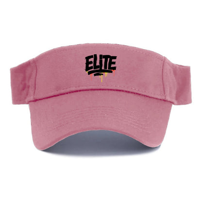 Bold typography design - "ELITE" - top tier, highest level - Visor - Pink