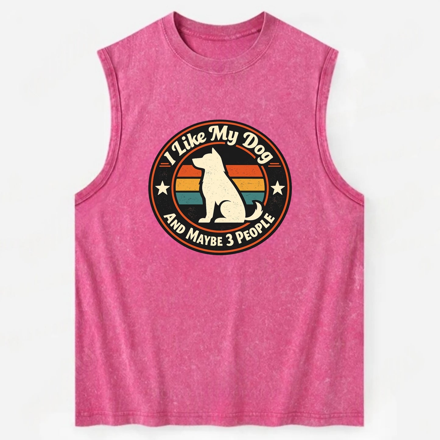 Canine Companion Crew - Vintage Washed Tank - Pink