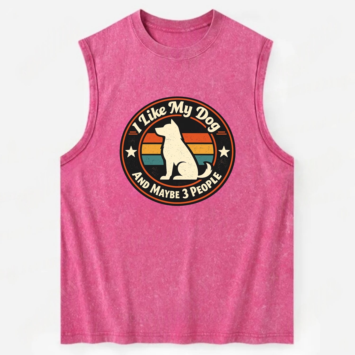 Canine Companion Crew - Vintage Washed Tank - Pink