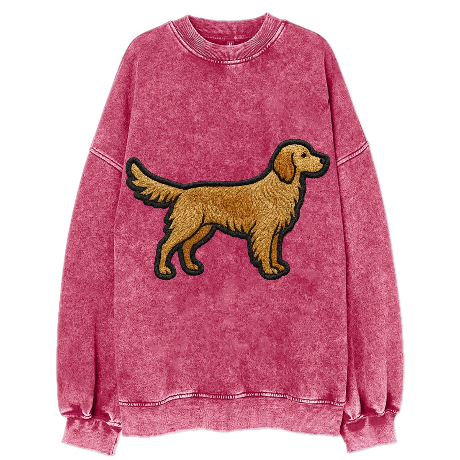 English Setter - Trendy feathered design - Vintage Sweatshirt - Pink