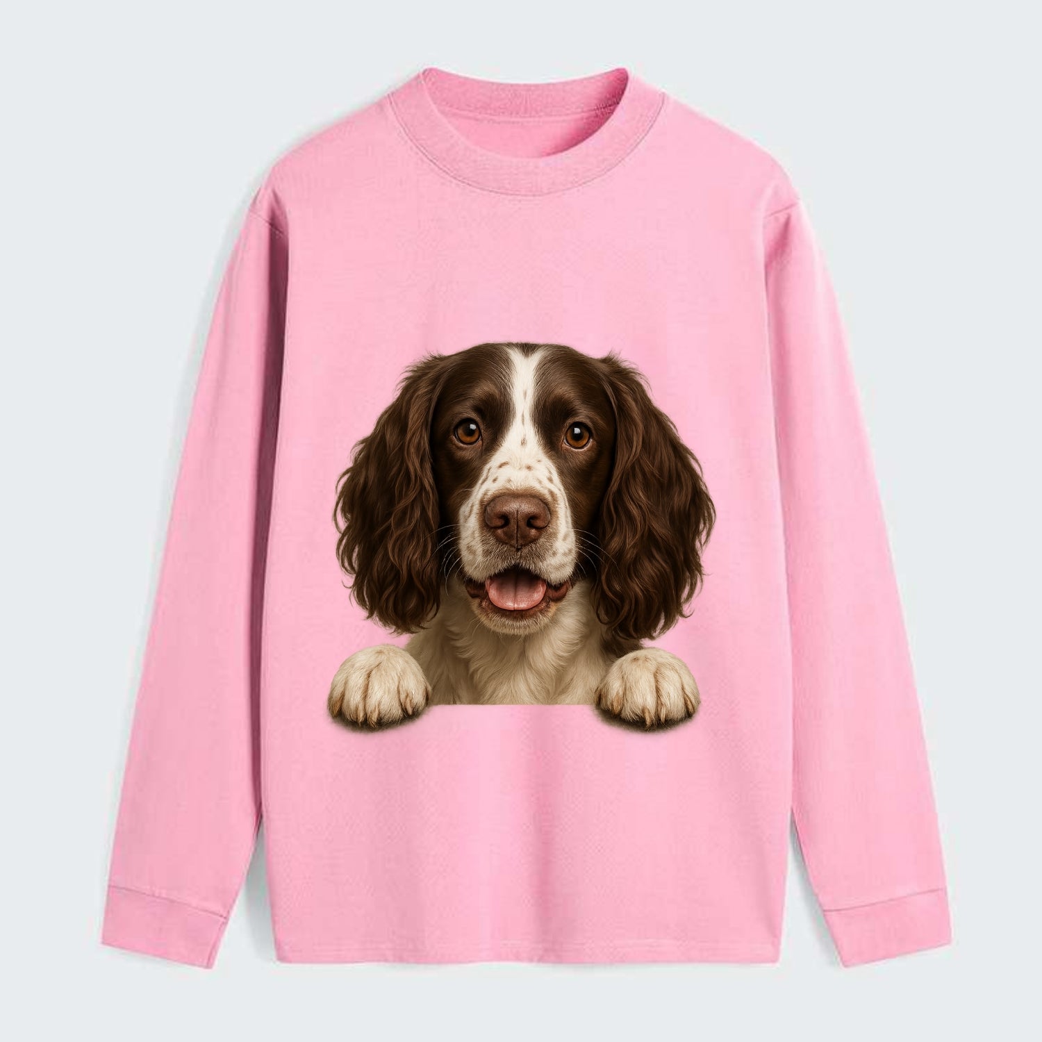 English Springer Spaniel  - Classic Long - Classic Long Sleeve Shirt - Pink