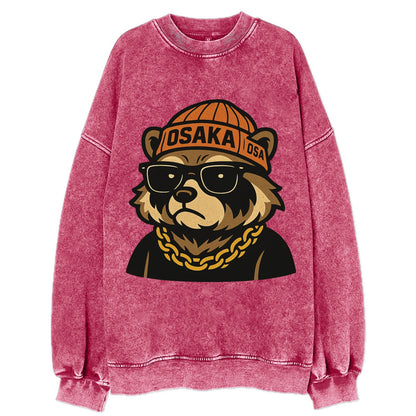 Osaka Tanuki - Vintage Sweatshirt - Pink