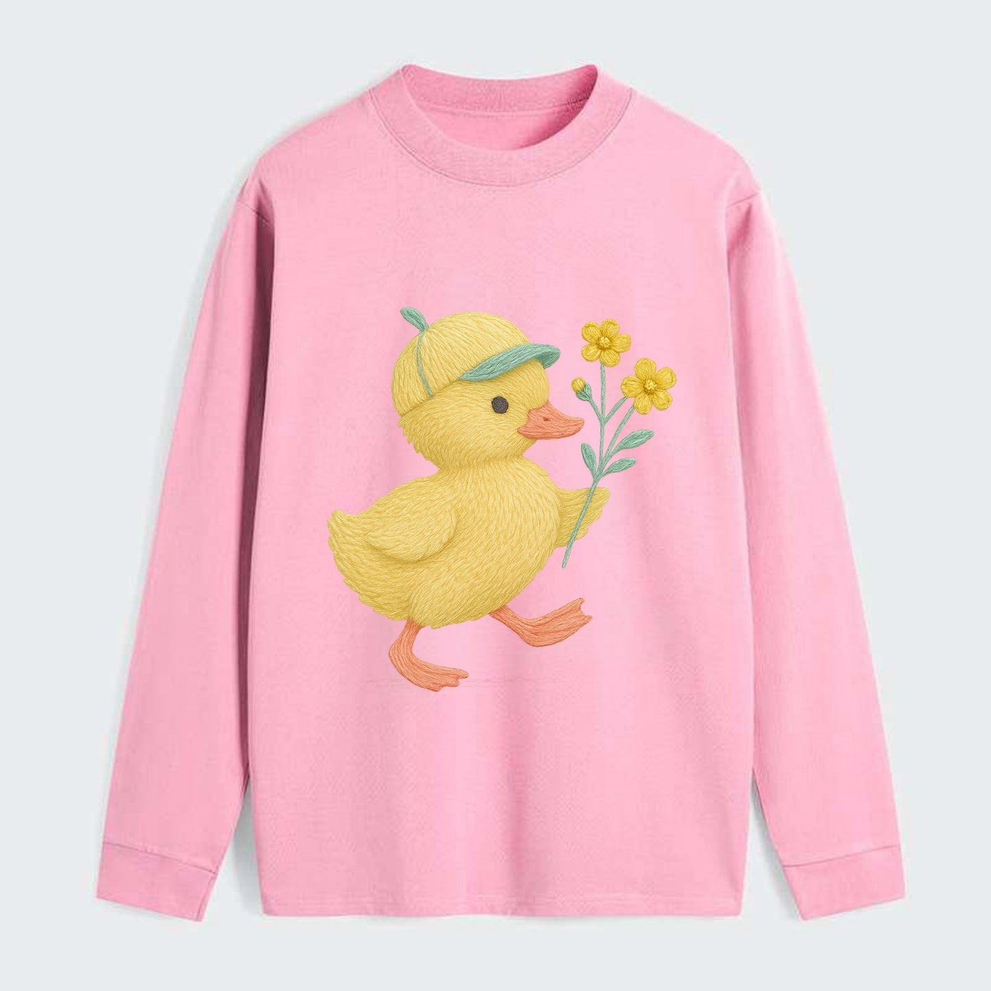 Yellow Duckling - Classic Long Sleeve Shirt - Pink