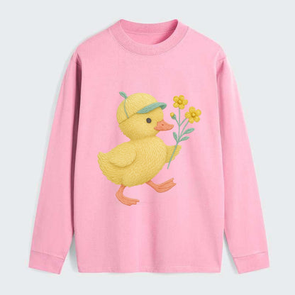 Yellow Duckling - Classic Long Sleeve Shirt - Pink