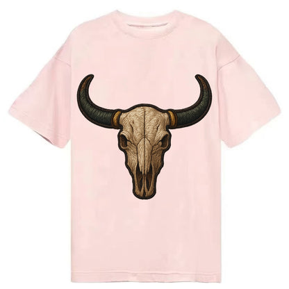 Bull Skull  - Classic T-shirt - Pink