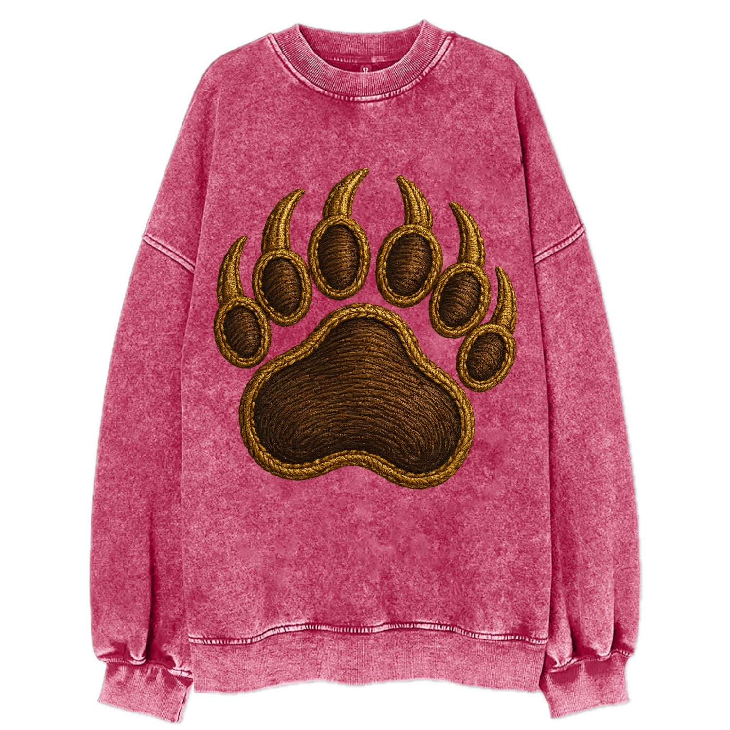 Bear Paw  - Vintage Sweatshirt - Pink