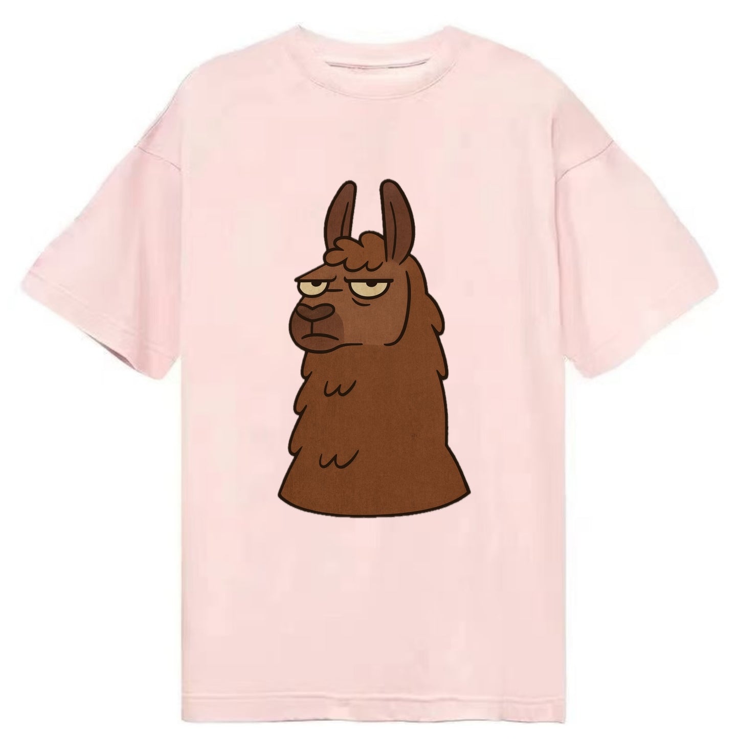 The Llama Judging Silently - Classic T-shirt - Pink
