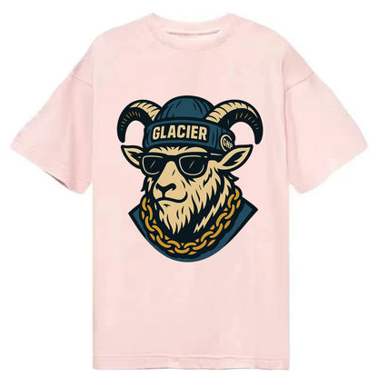 Glacier Mountain Goat - Classic T-shirt - Pink