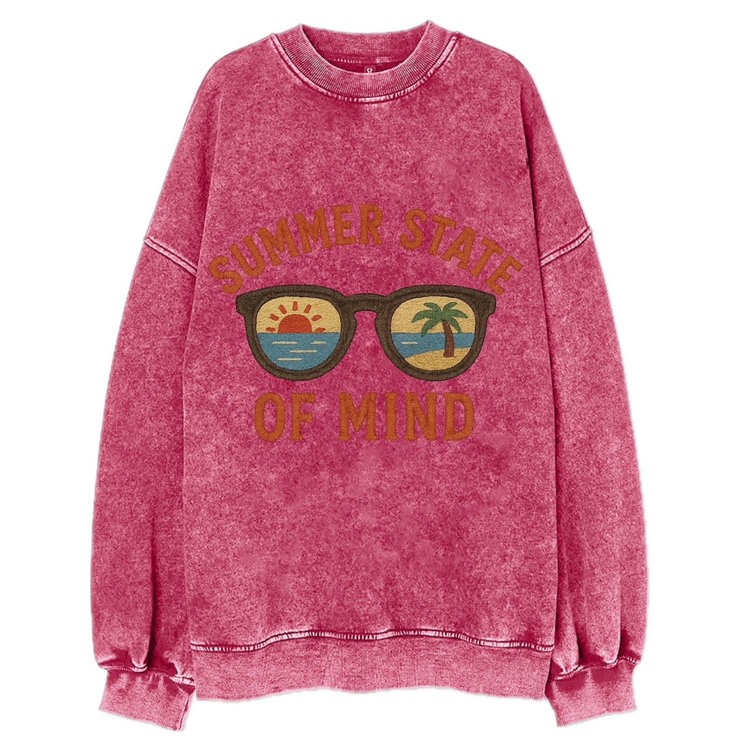 Summer State Of Mind  - Vintage Sweatshirt - Pink
