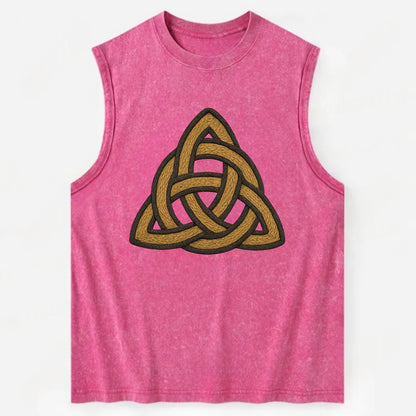 Trinity Knot  - Vintage Washed Tank - Pink