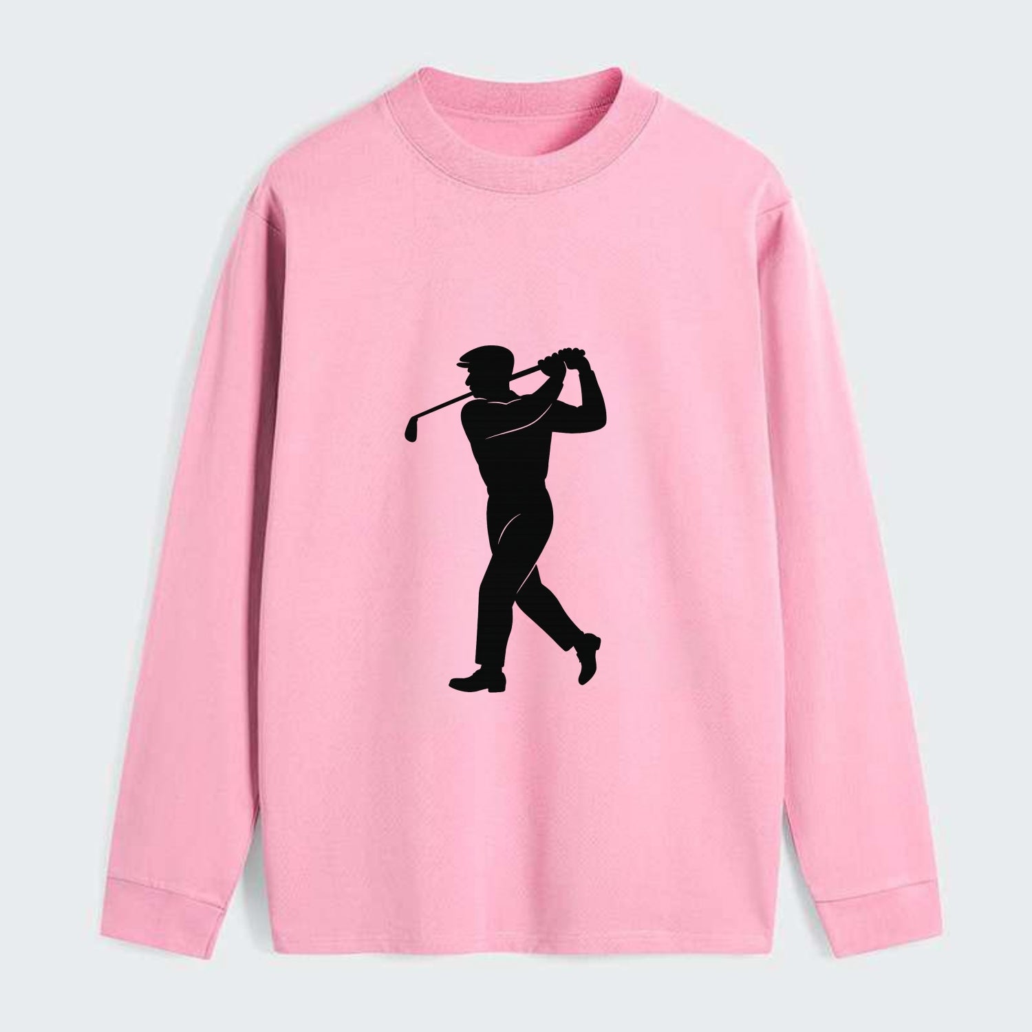 Golfer perfect swing follow-through - Classic Long Sleeve Shirt - Pink