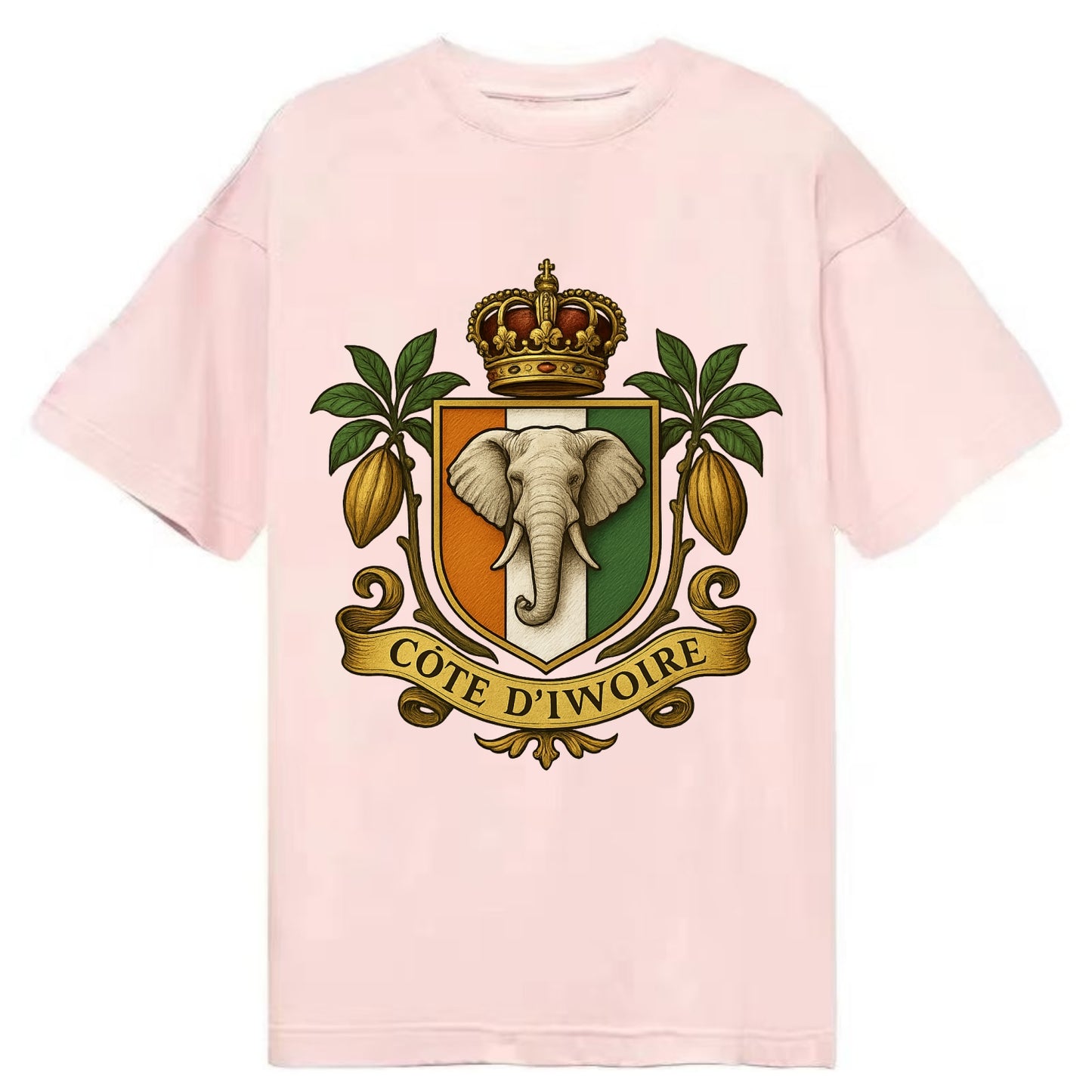 Ivory Coast Royal Logo  - Classic T-shirt - Pink