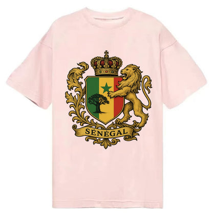 Senegal Lion Emblem  - Classic T-shirt - Pink