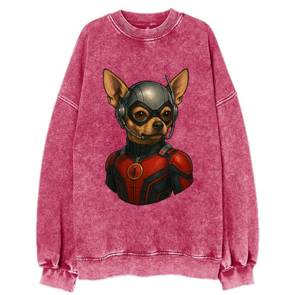 Chihuahua Ant-Man  - Vintage Sweatshirt - Pink