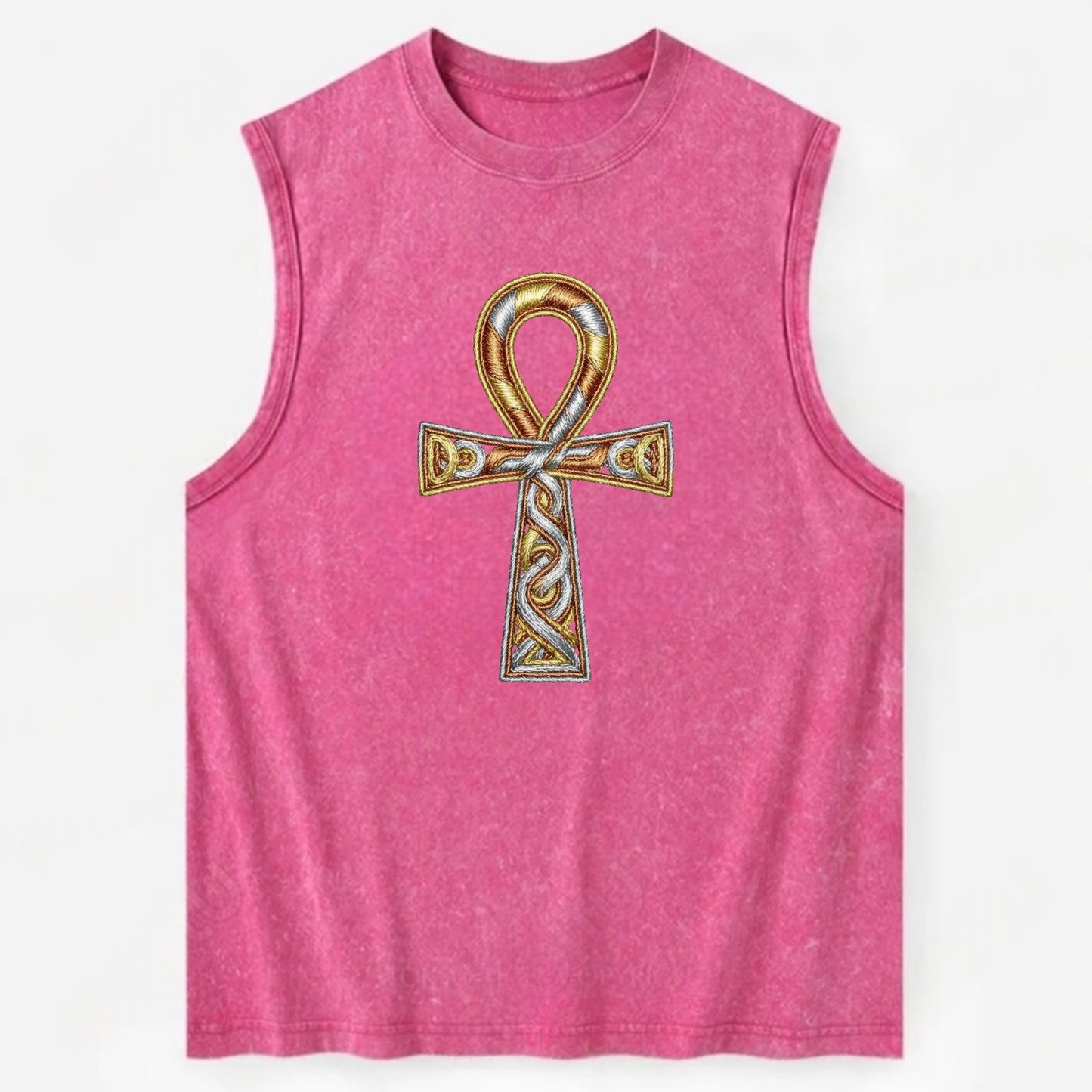 Ankh of Life - Vintage Washed Tank - Pink