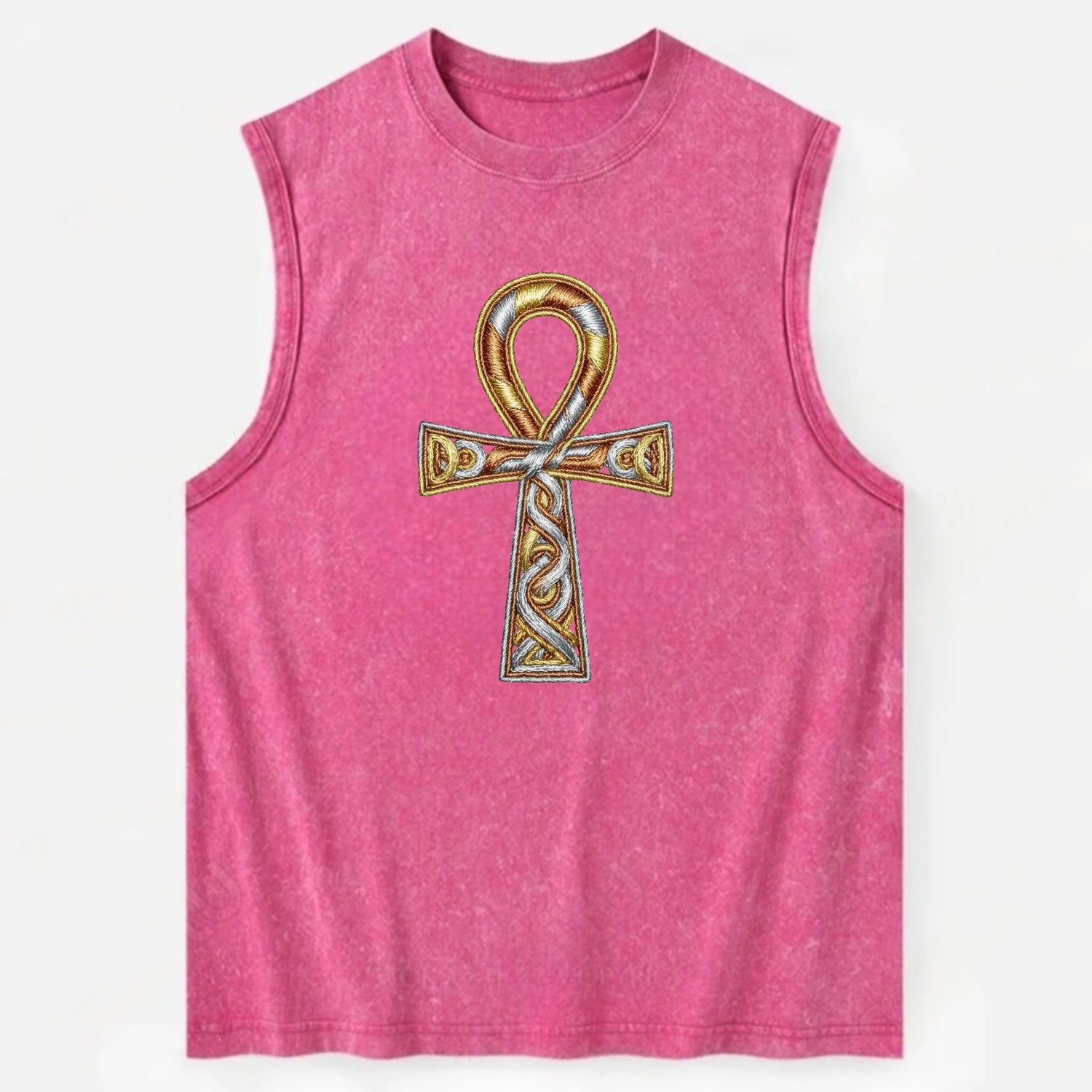 Ankh of Life - Vintage Washed Tank - Pink