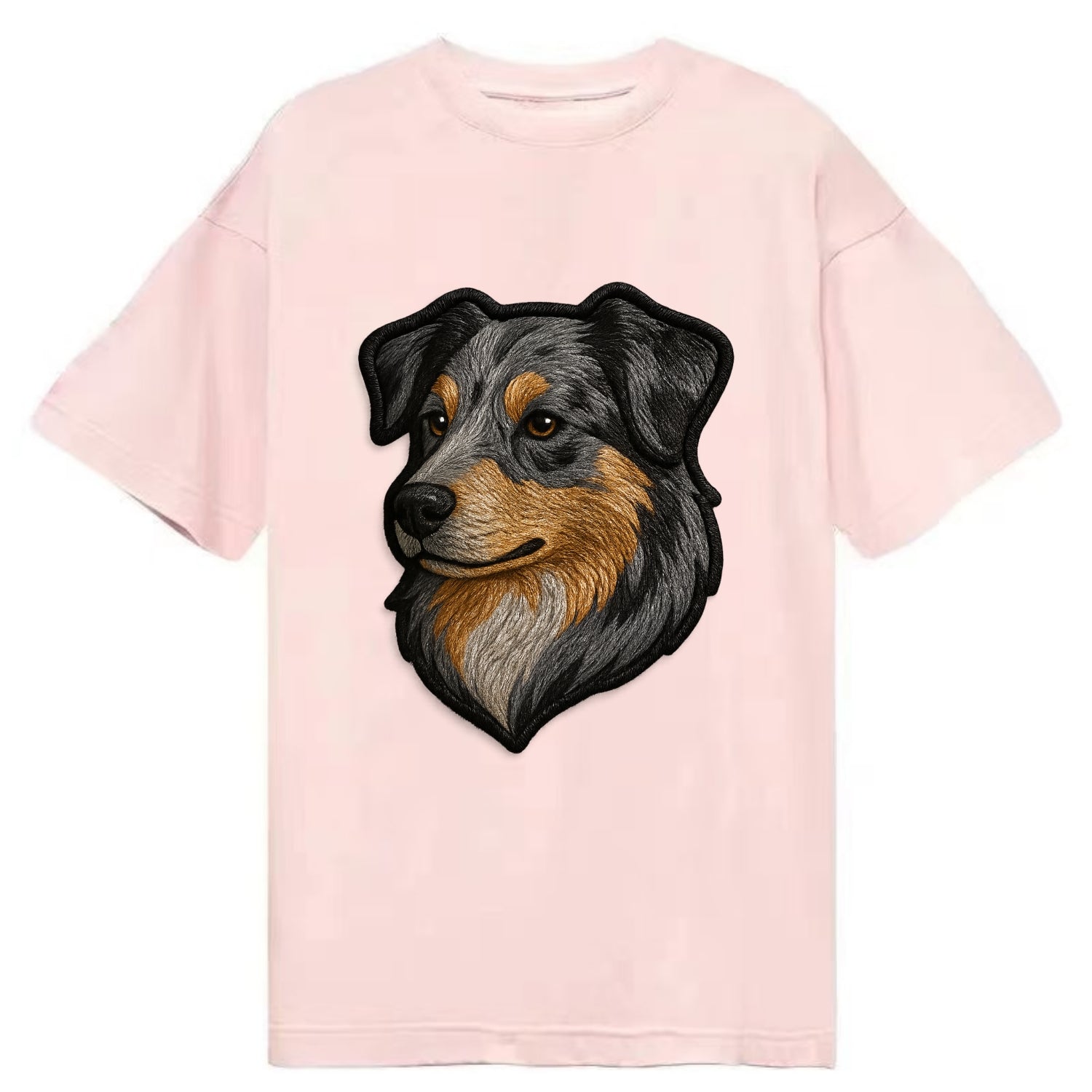 Australian Shepherd - Modern merle patte - Classic T-shirt - Pink