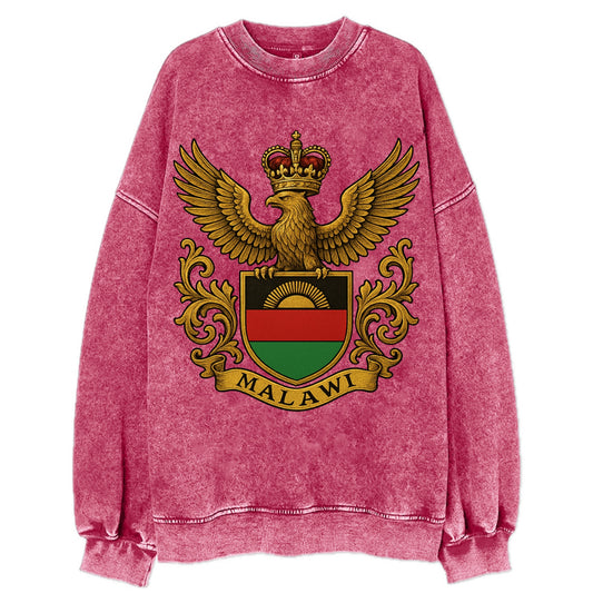 Malawi Royal Logo  - Vintage Sweatshirt - Pink