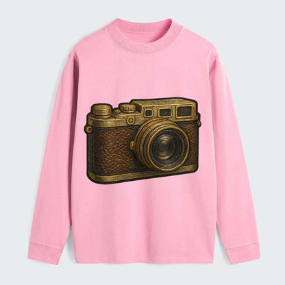 Film Camera  - Classic Long Sleeve Shirt - Pink