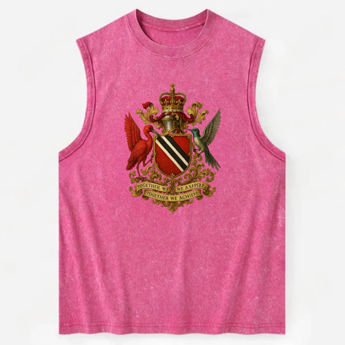 Trinidad Scarlet Ibis Emblem - Vintage Washed Tank