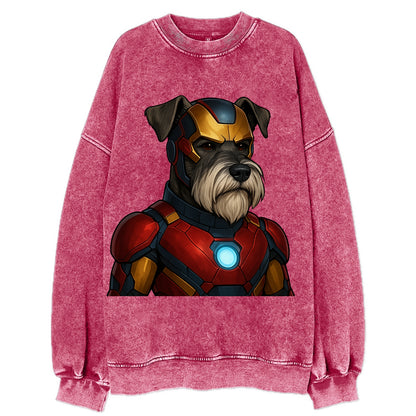 Schnauzer Tech Hero  - Vintage Sweatshirt - Pink