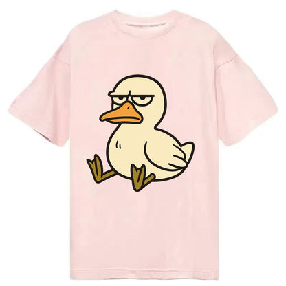 The Duck Judging Silently - Classic T-shirt - Pink