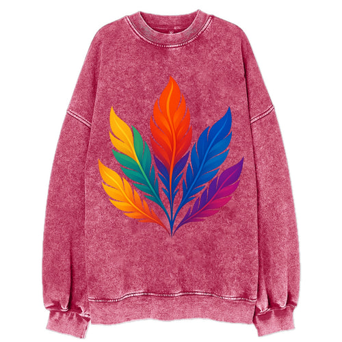 Phoenix Feathers - Each feather a differ - Vintage Sweatshirt