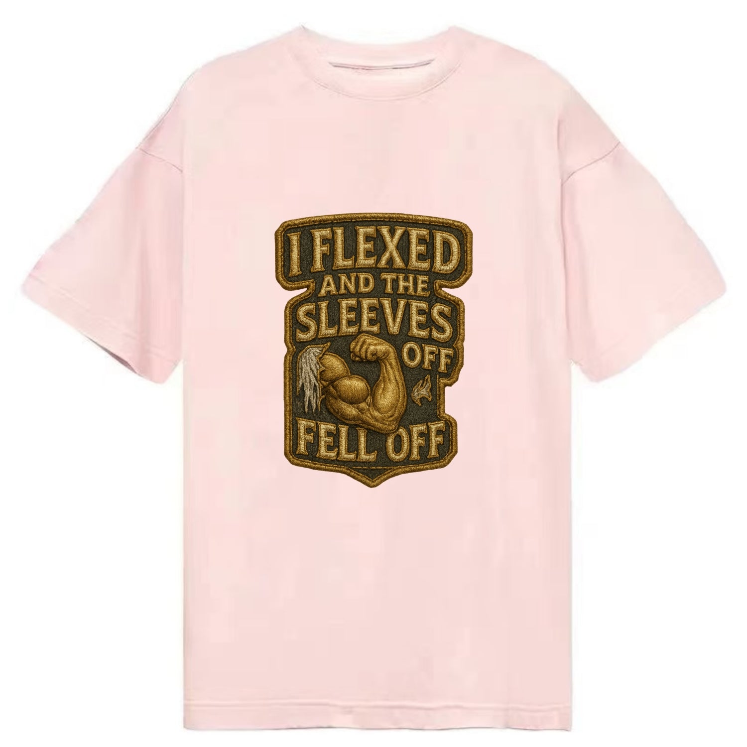 I Flexed and The Sleeves Fell Off  - Classic T-shirt - Pink