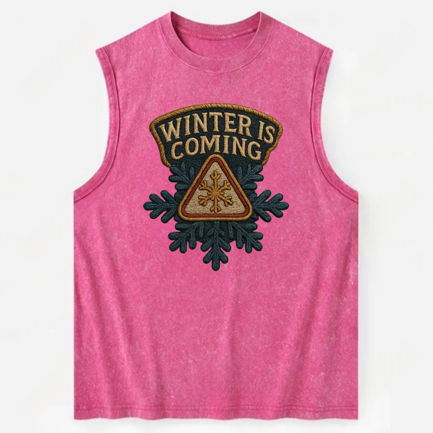 Winter Is Coming  - Vintage Washed Tank - Pink