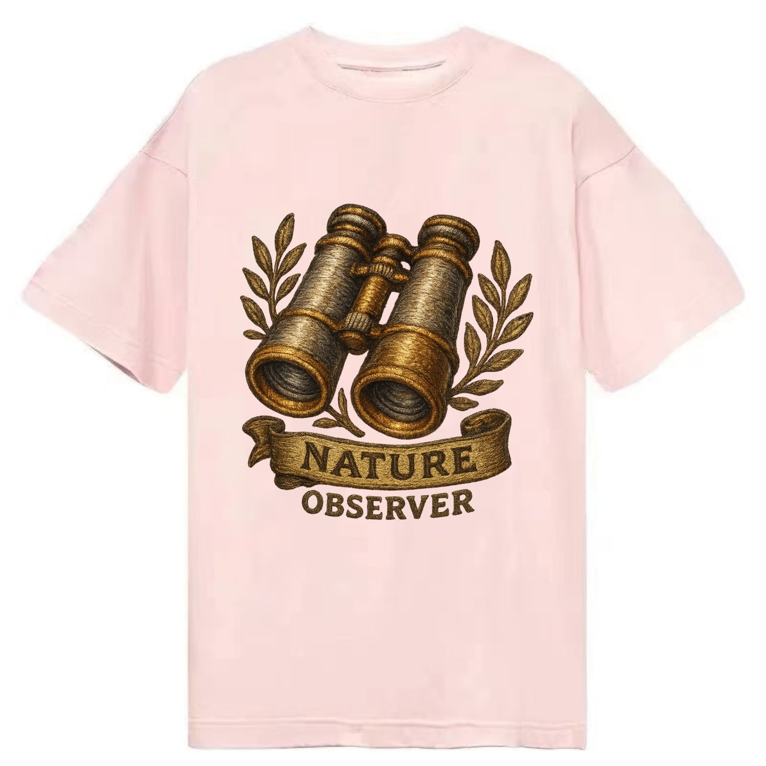 Binoculars for birdwatching - nature observer - Classic T-shirt - Pink