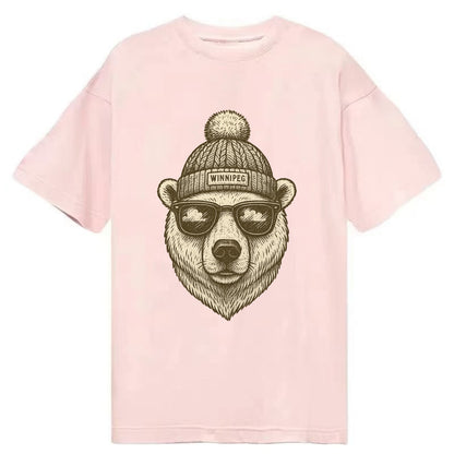 Winnipeg Polar Bear wearing Winnipeg bea - Classic T-shirt - Pink