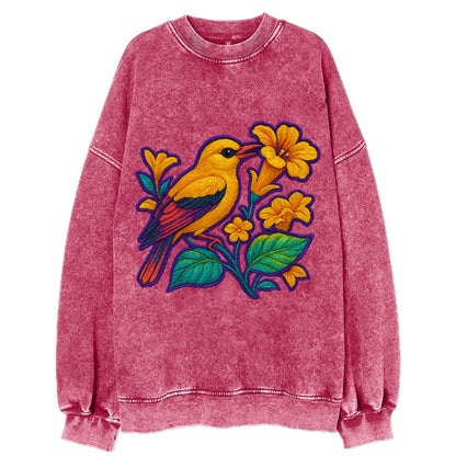 Golden Oriole - Vintage Sweatshirt - Pink
