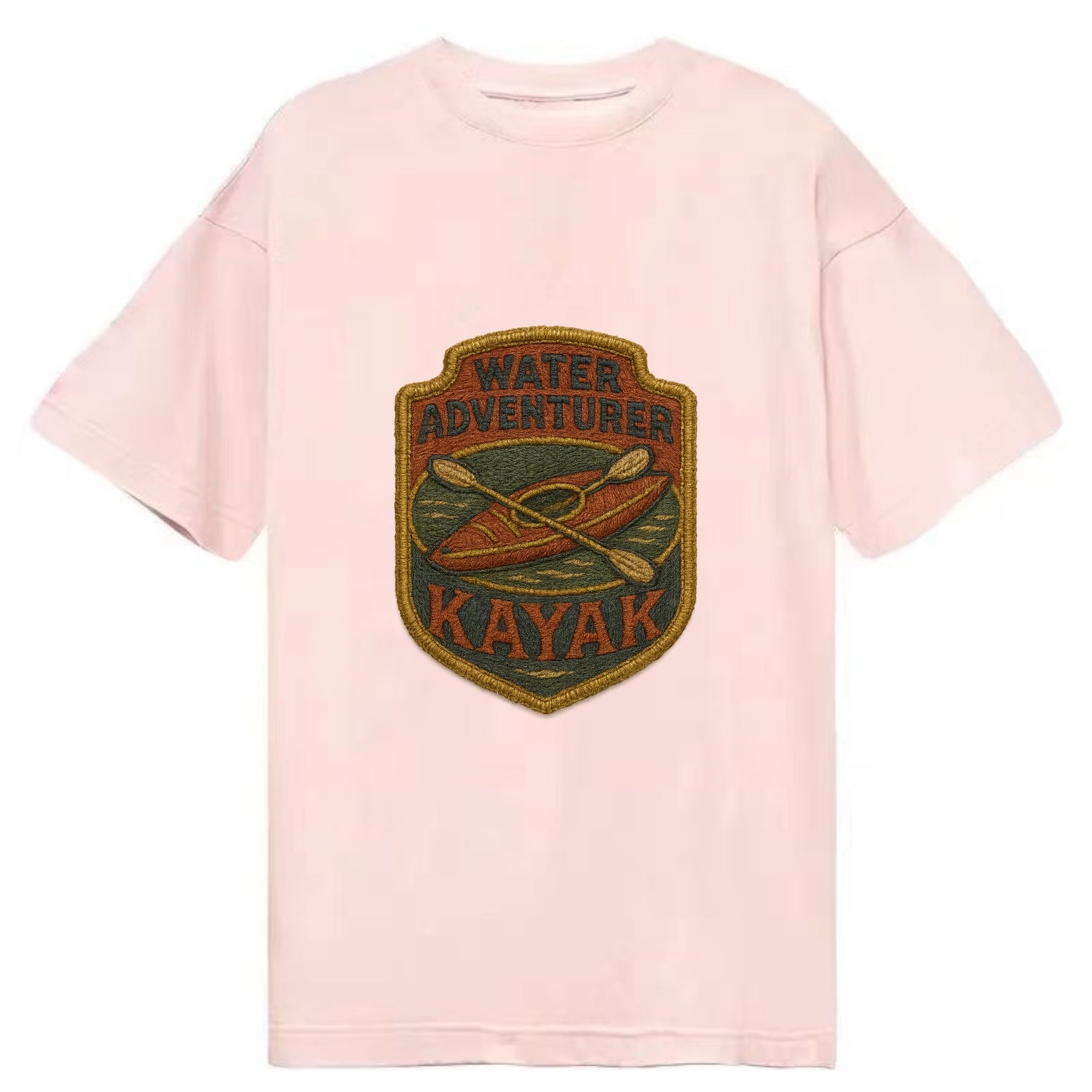 Kayak with paddle - water adventurer - Classic T-shirt - Pink
