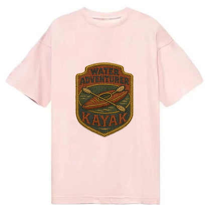 Kayak with paddle - water adventurer - Classic T-shirt - Pink