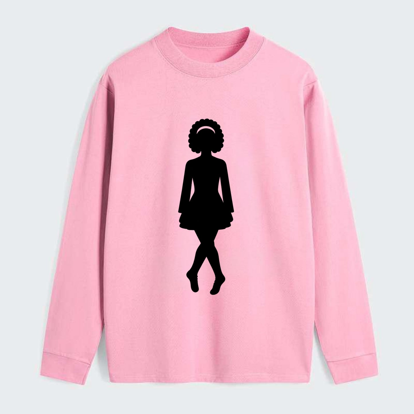 Irish step dancer traditional pose - Classic Long Sleeve Shirt - Pink