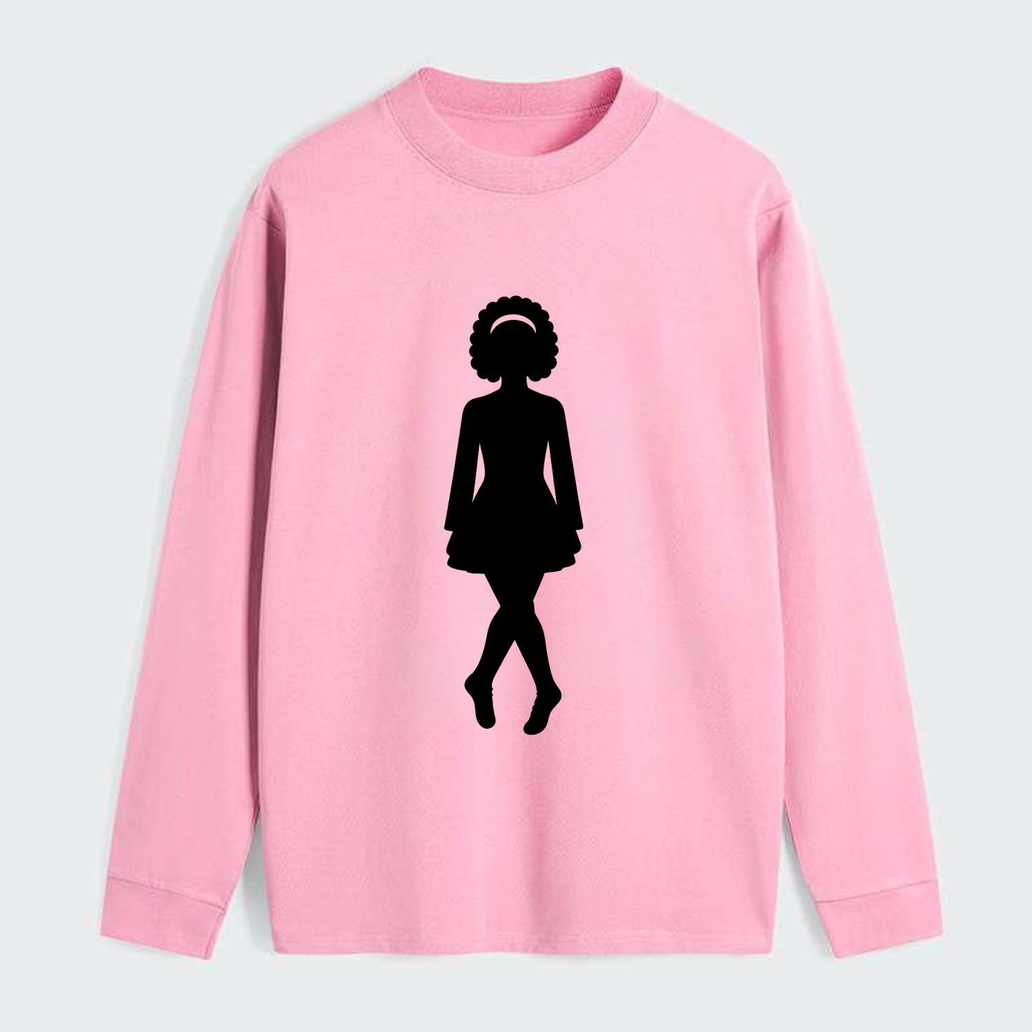 Irish step dancer traditional pose - Classic Long Sleeve Shirt - Pink