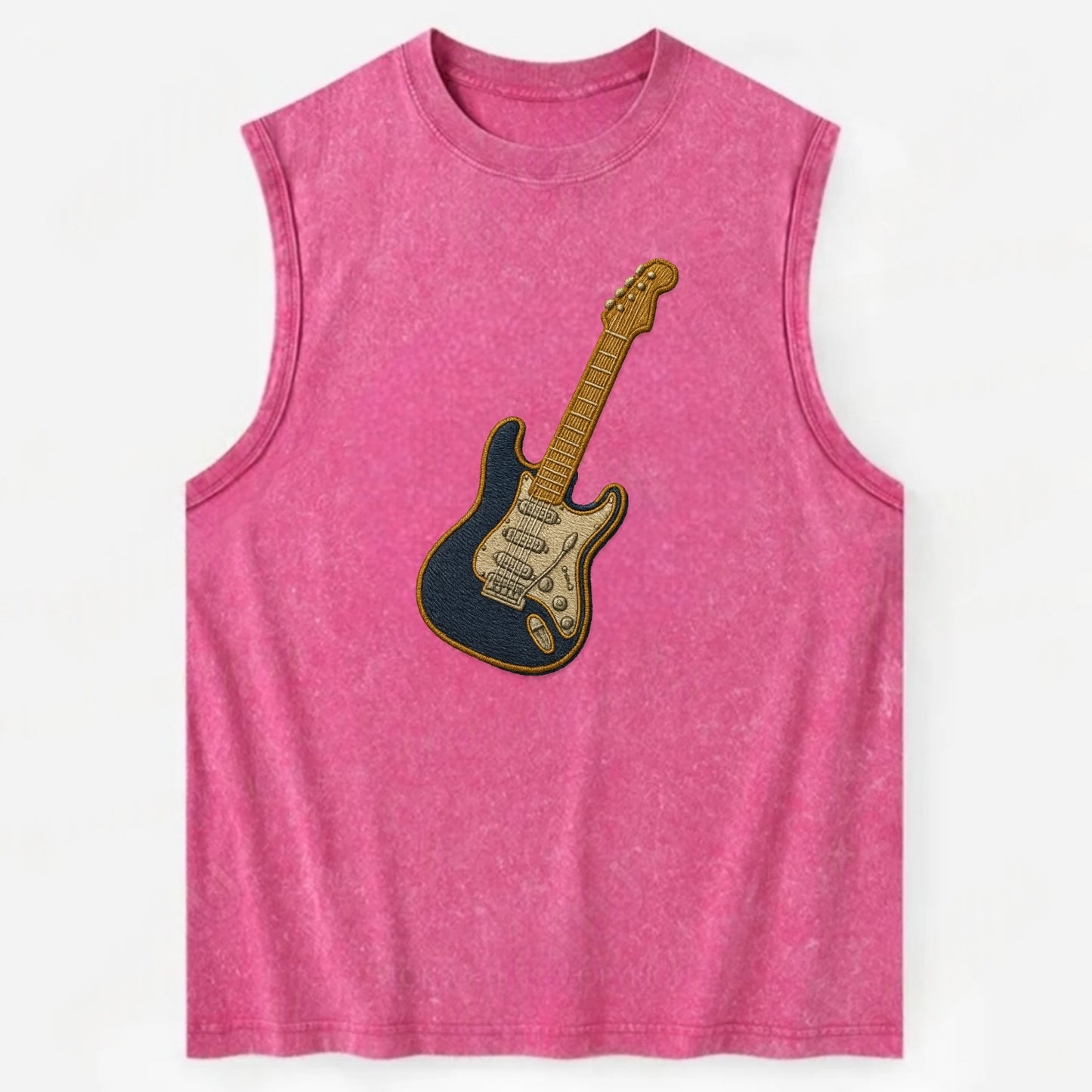 Electric Guitar  - Vintage Washed Tank - Pink