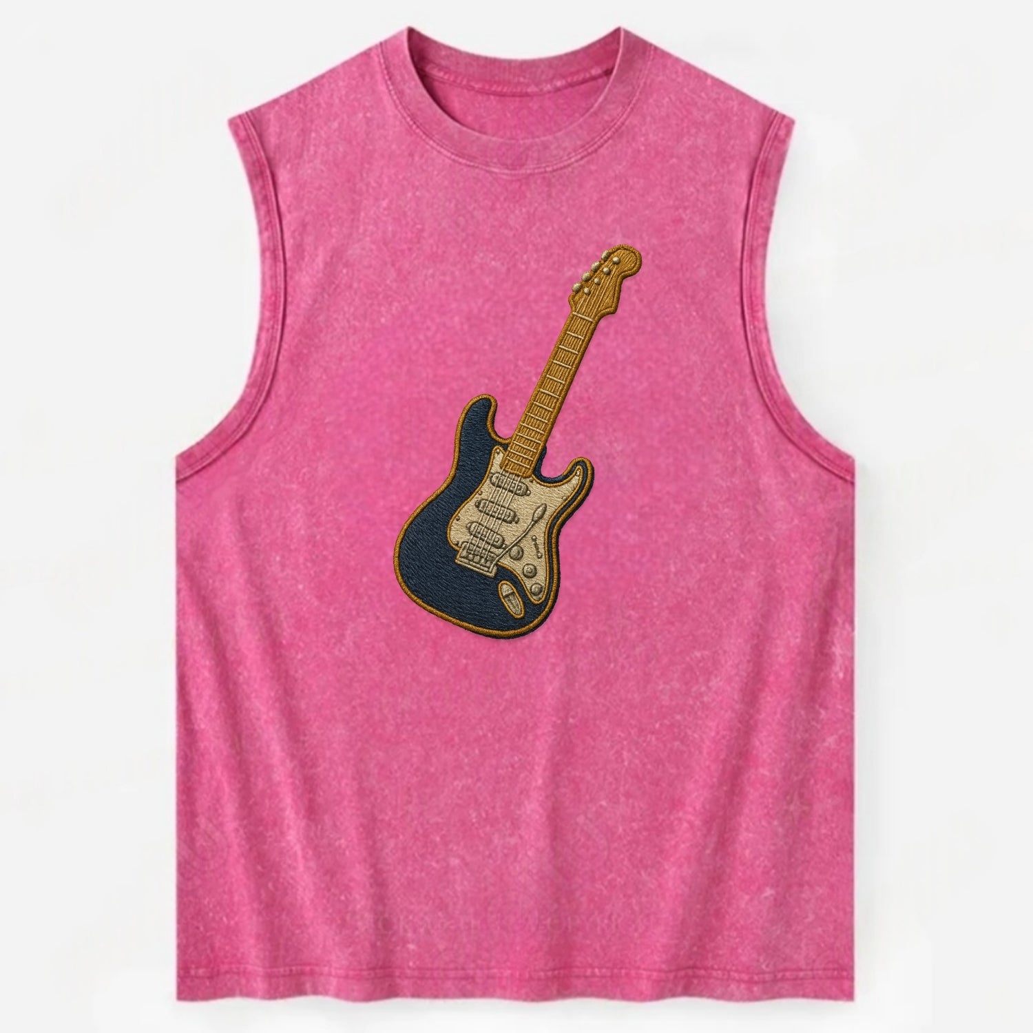 Electric Guitar  - Vintage Washed Tank - Pink