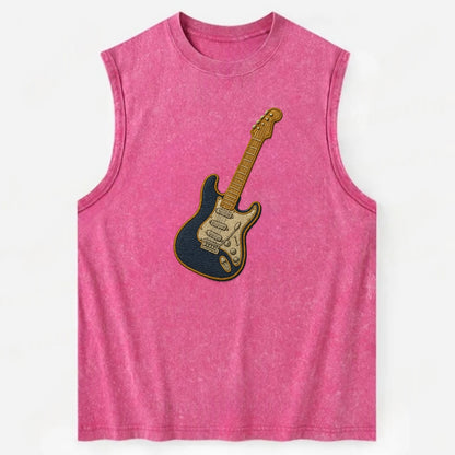 Electric Guitar  - Vintage Washed Tank - Pink