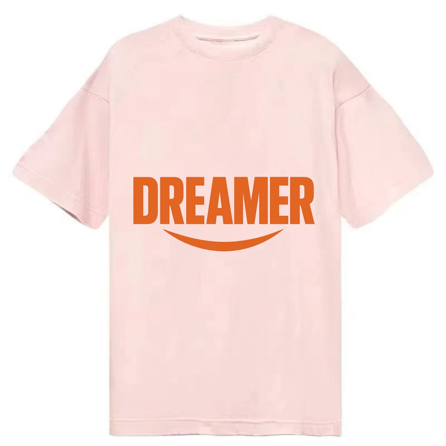Bold typography design - "DREAMER" - imagination, seeing possibilities - Classic T-shirt - Pink