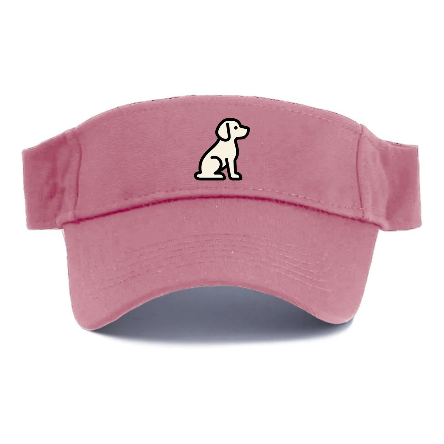 Beagle - Modern minimal sitting pose wit - Visor - Pink