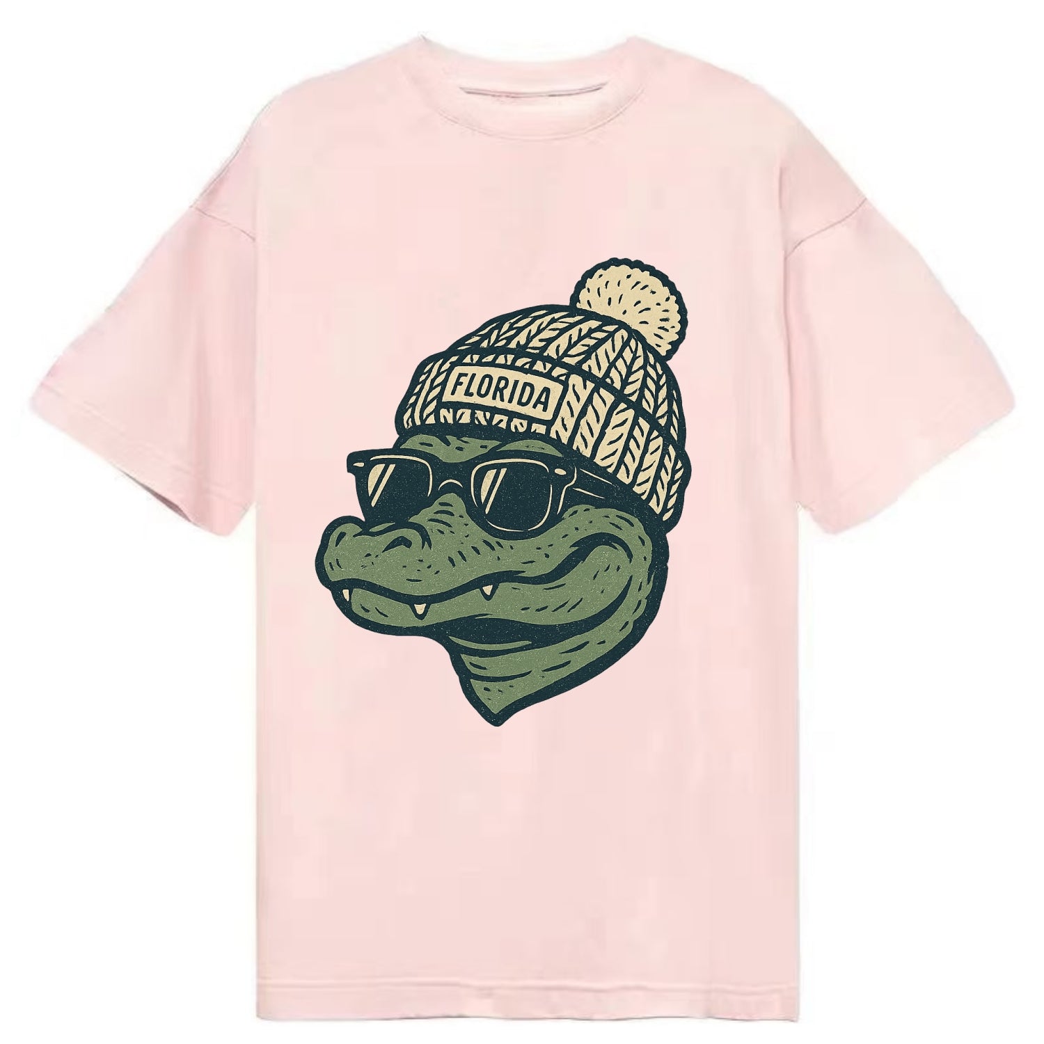Gainesville Gator wearing Florida beanie - Classic T-shirt - Pink