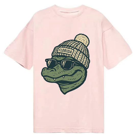 Gainesville Gator wearing Florida beanie - Classic T-shirt - Pink