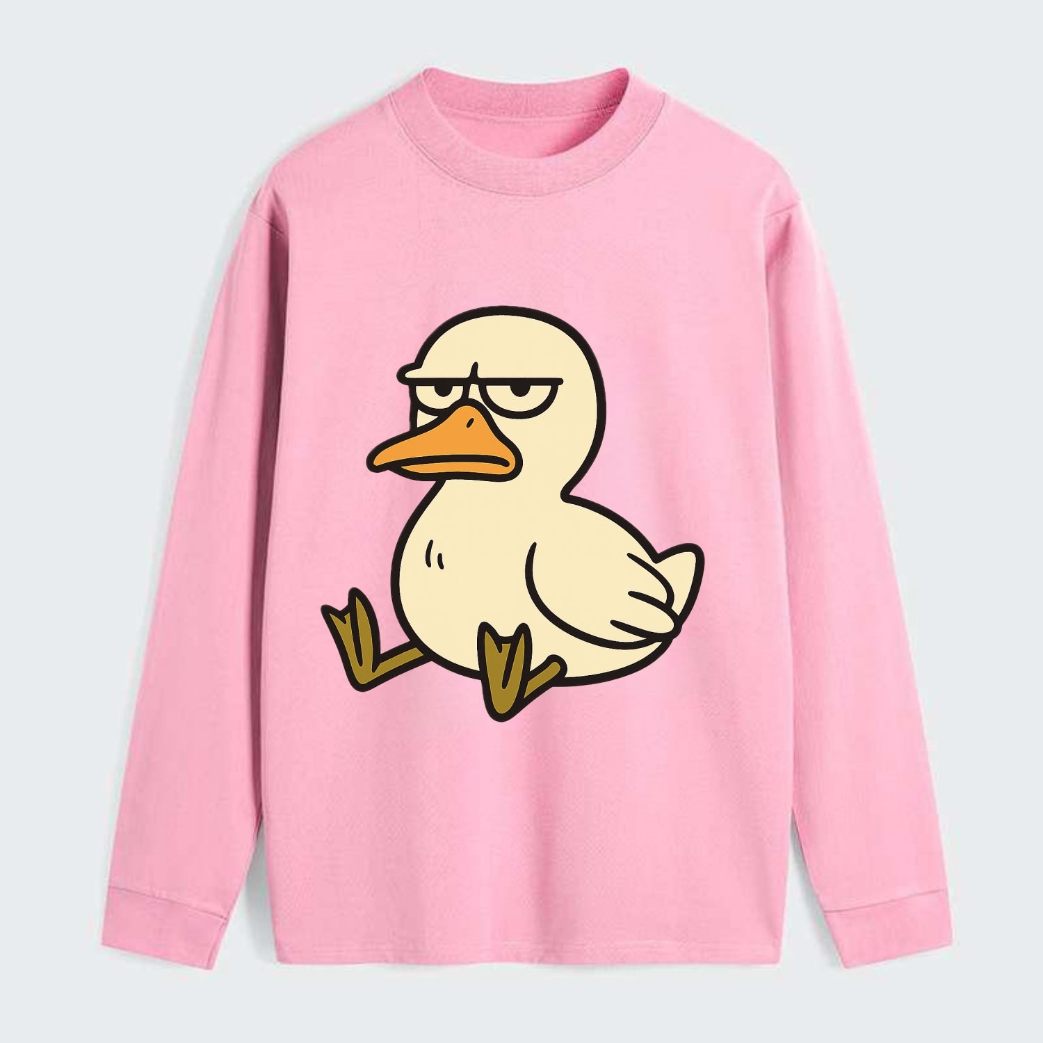 The Duck Judging Silently - Classic Long Sleeve Shirt - Pink