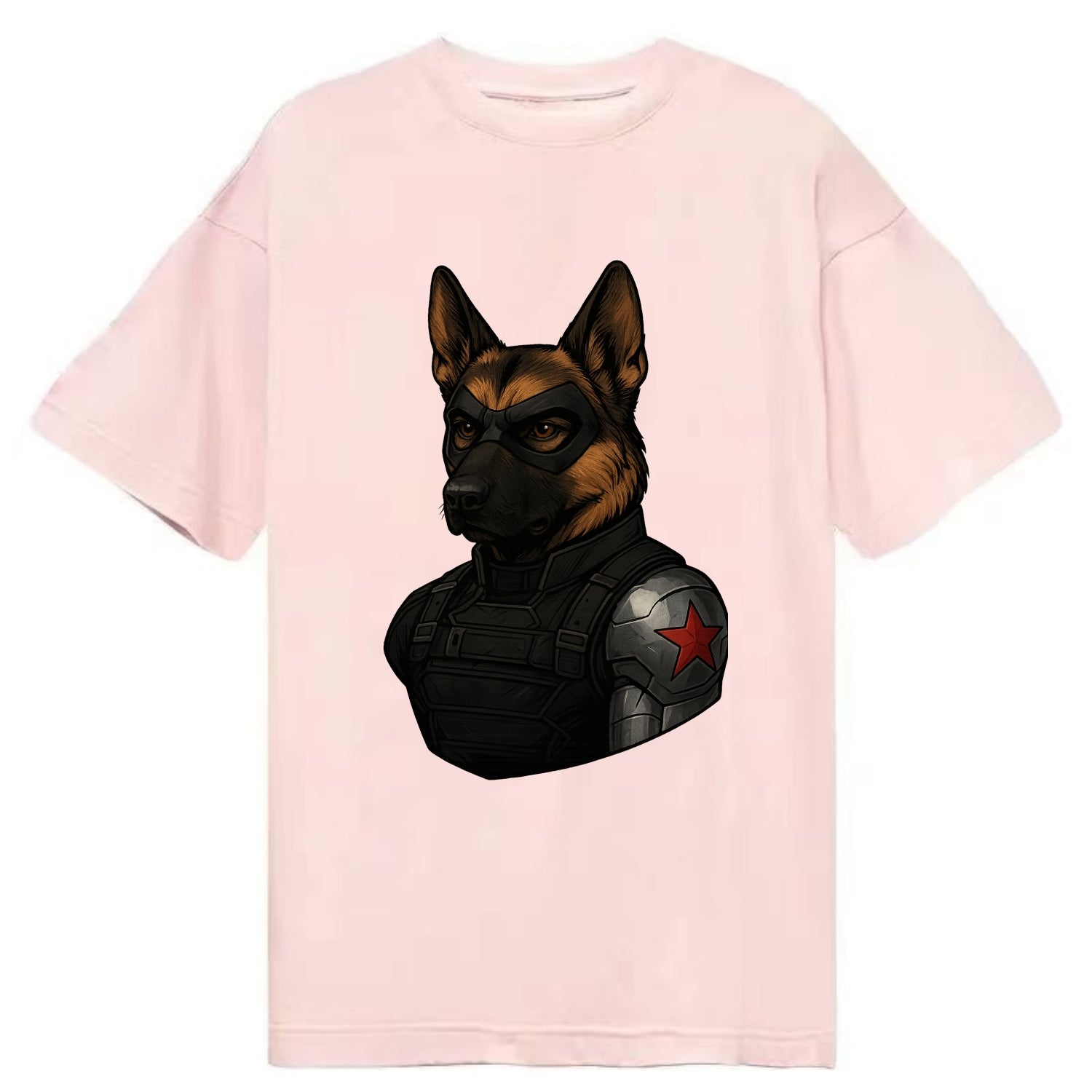 German Shepherd Winter Soldier  - Classic T-shirt - Pink