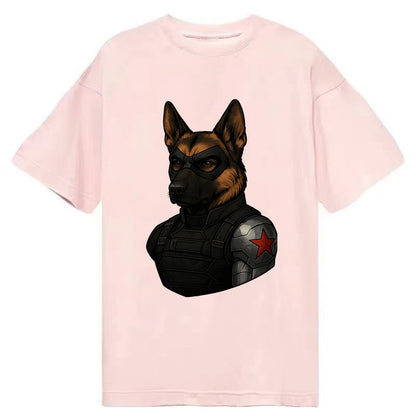 German Shepherd Winter Soldier  - Classic T-shirt - Pink