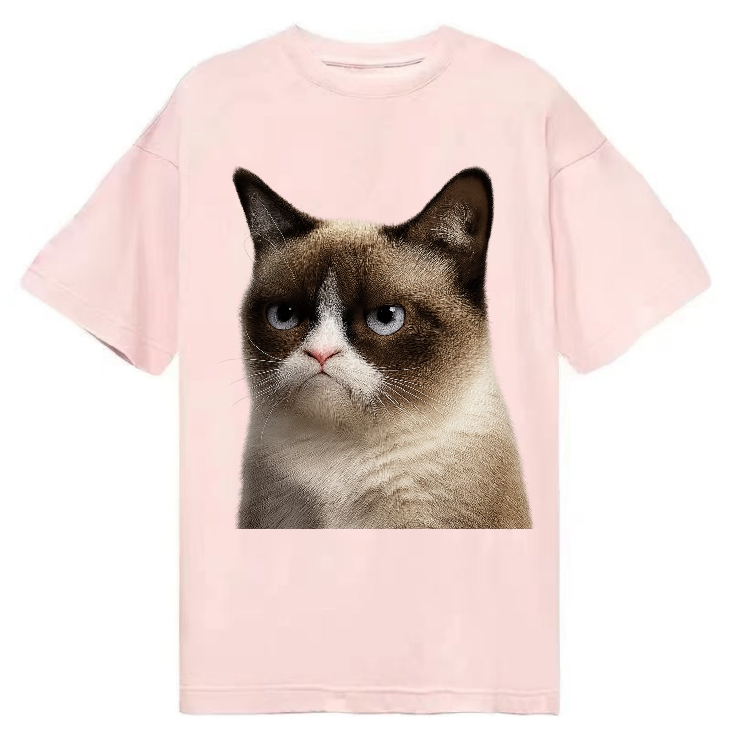 Grumpy Cat Expression  - Classic T-shirt - Pink