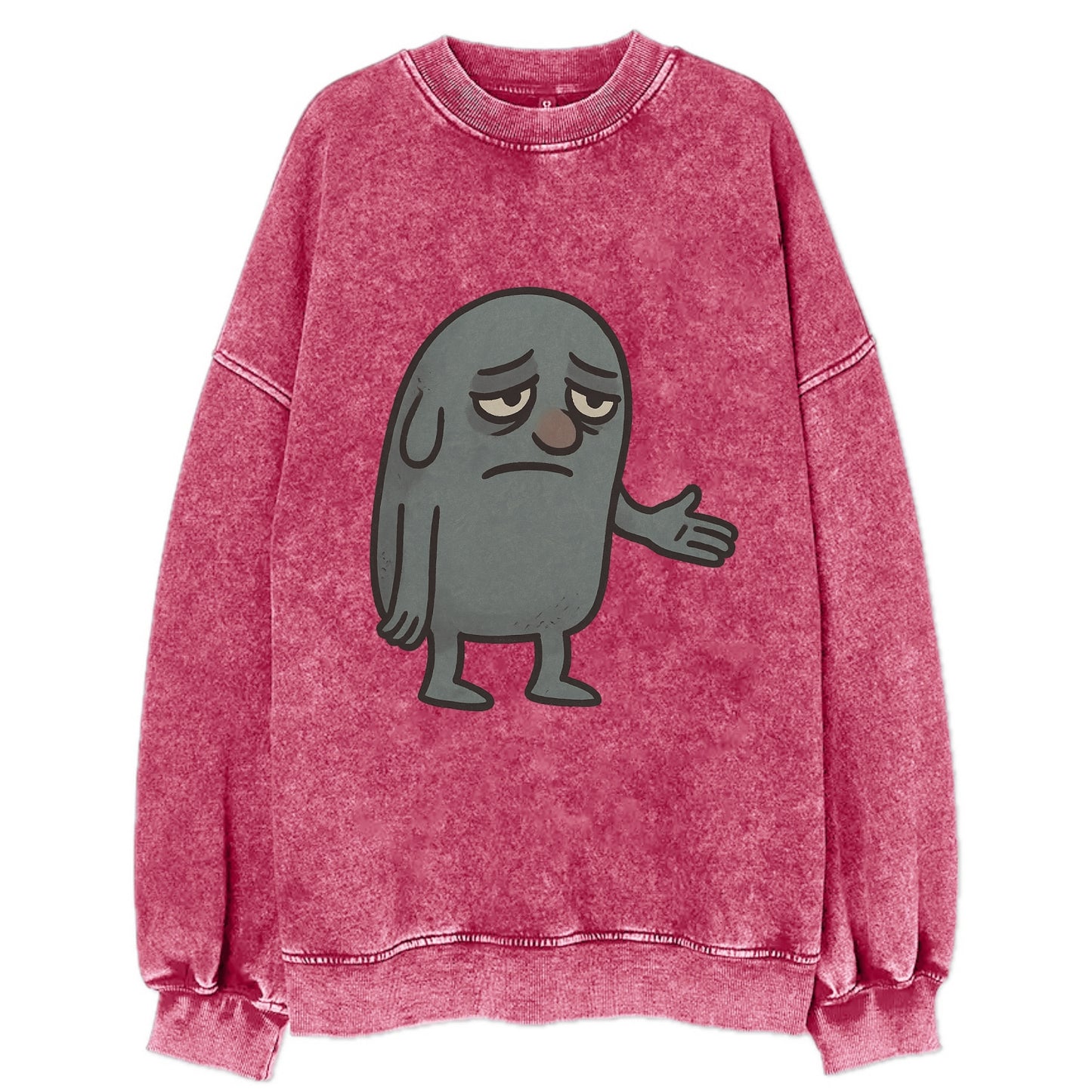 FOLLOWERS ARE GHOSTS | Transparent crowd following nobody - Vintage Sweatshirt - Pink