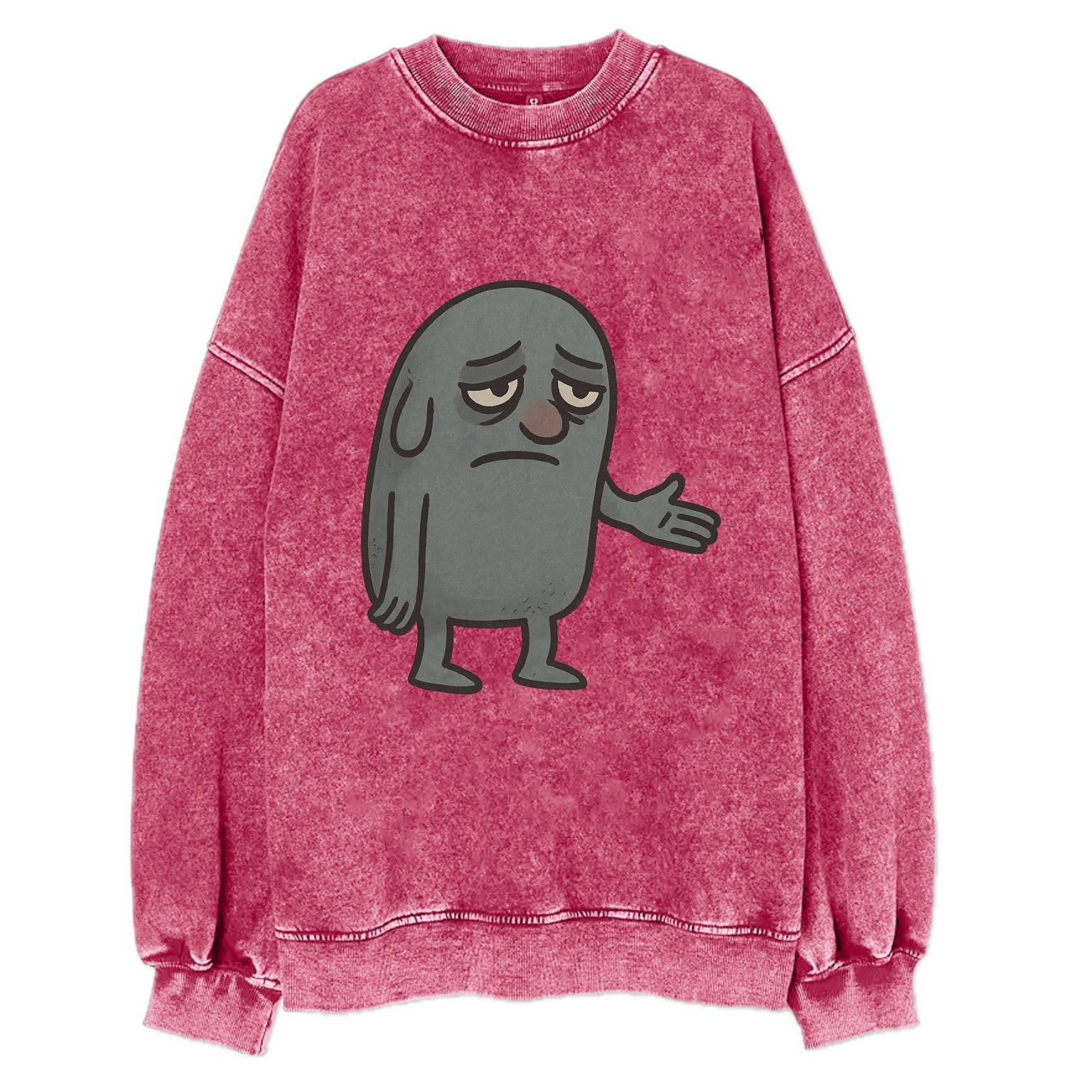 FOLLOWERS ARE GHOSTS | Transparent crowd following nobody - Vintage Sweatshirt - Pink