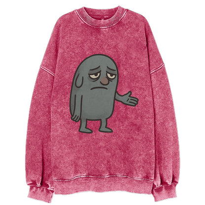 FOLLOWERS ARE GHOSTS | Transparent crowd following nobody - Vintage Sweatshirt - Pink